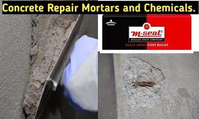 concrete repair mortar and chemicals