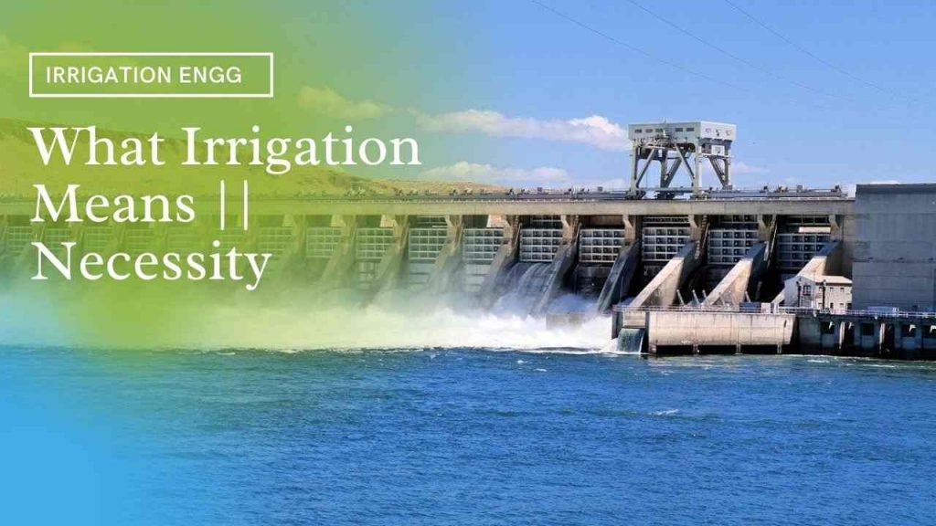 IRRIGATION ENGINEERING Civil Engineering 