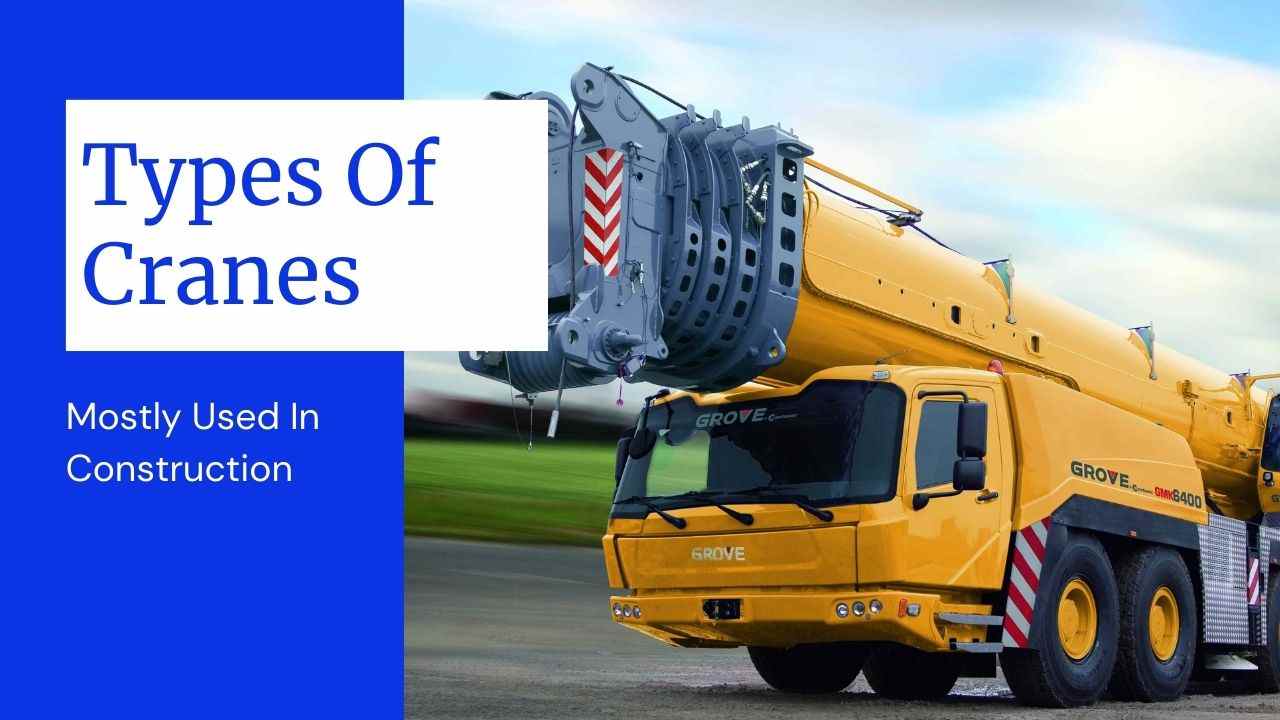 types of crane used in construction