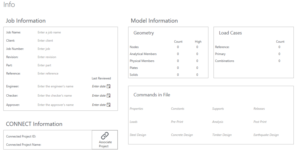 project details in staad pro