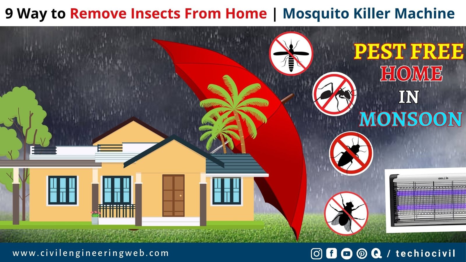 9 ways to remove insects from home
