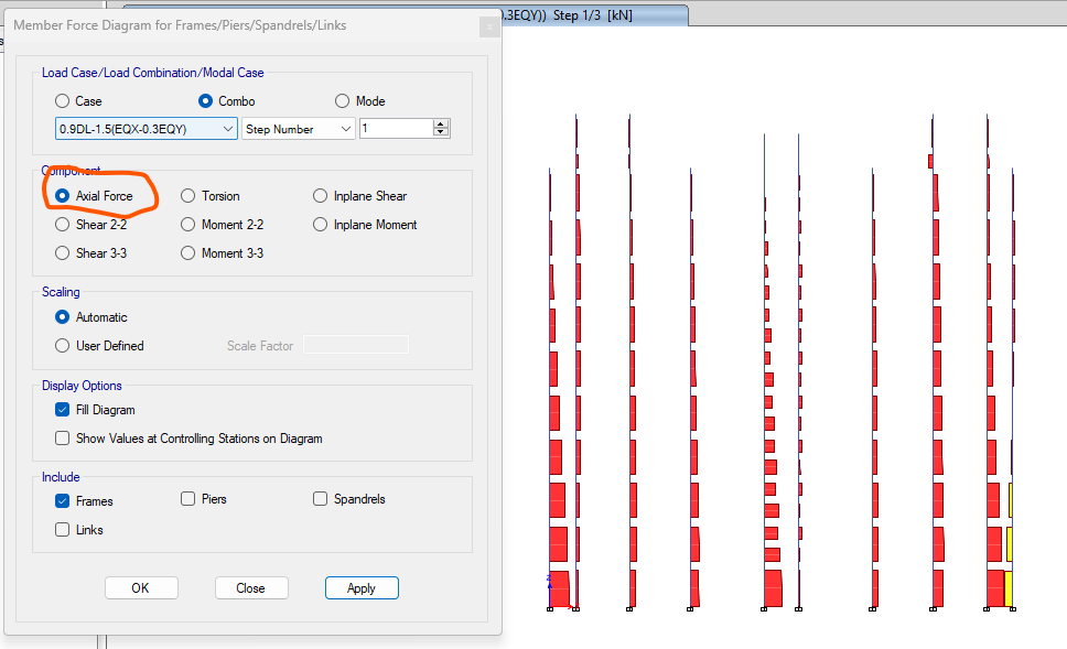 How to Check Axial Compressive Stress using Etabs