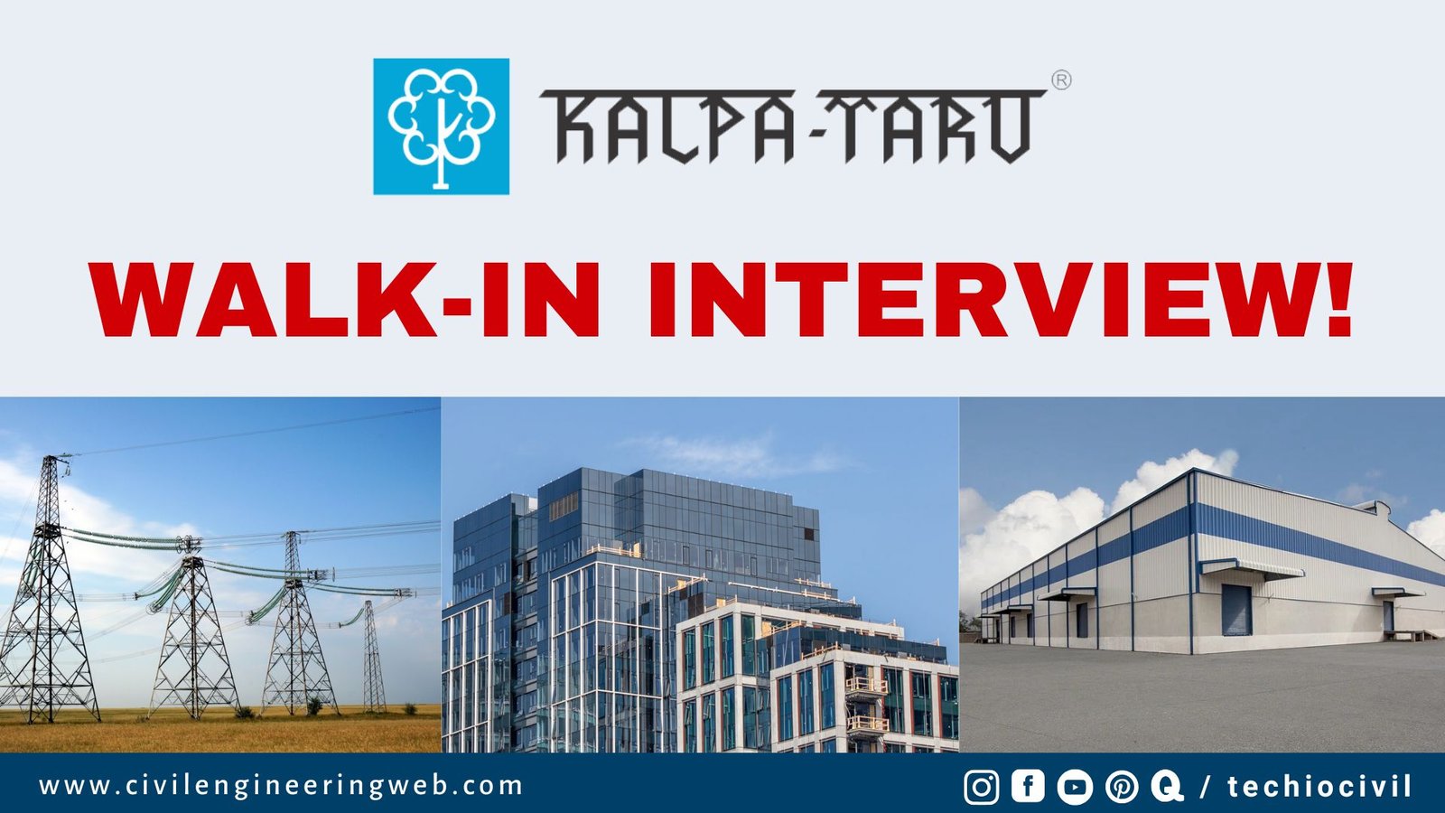 KALPATARU WALK-IN INTERVIEW