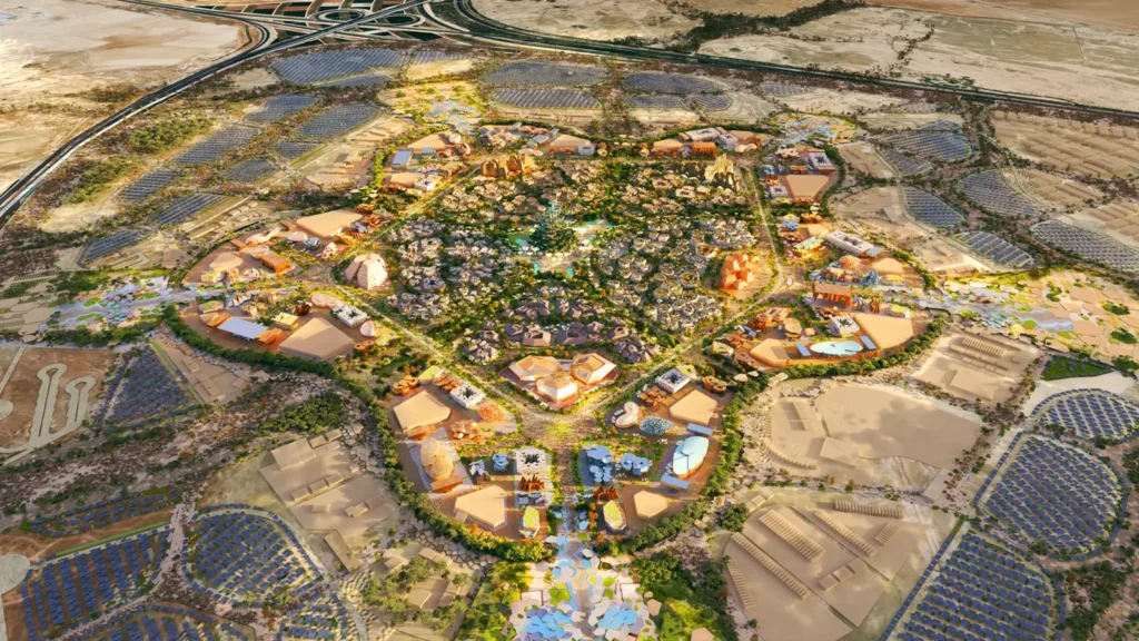 Rendered images of World Expo 2030 in Riyadh.
