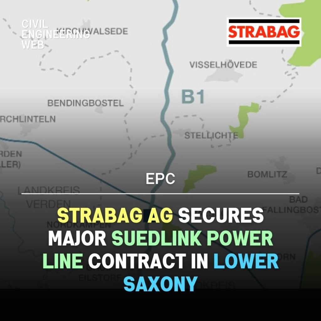 STRABAG AG Secures Major SuedLink Power Line Contract in Lower Saxony