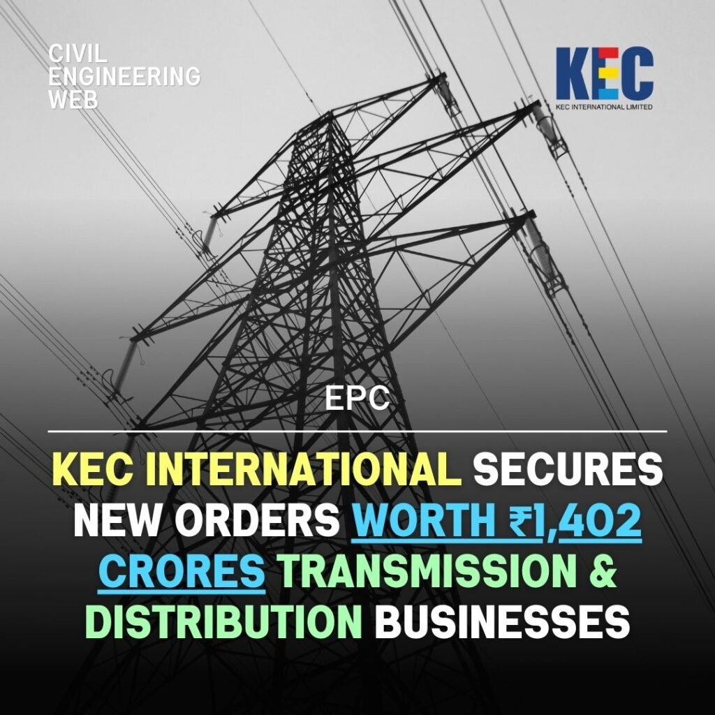 KEC International Win New Orders Worth ₹1,402 Cr for Transmission and Distribution Business