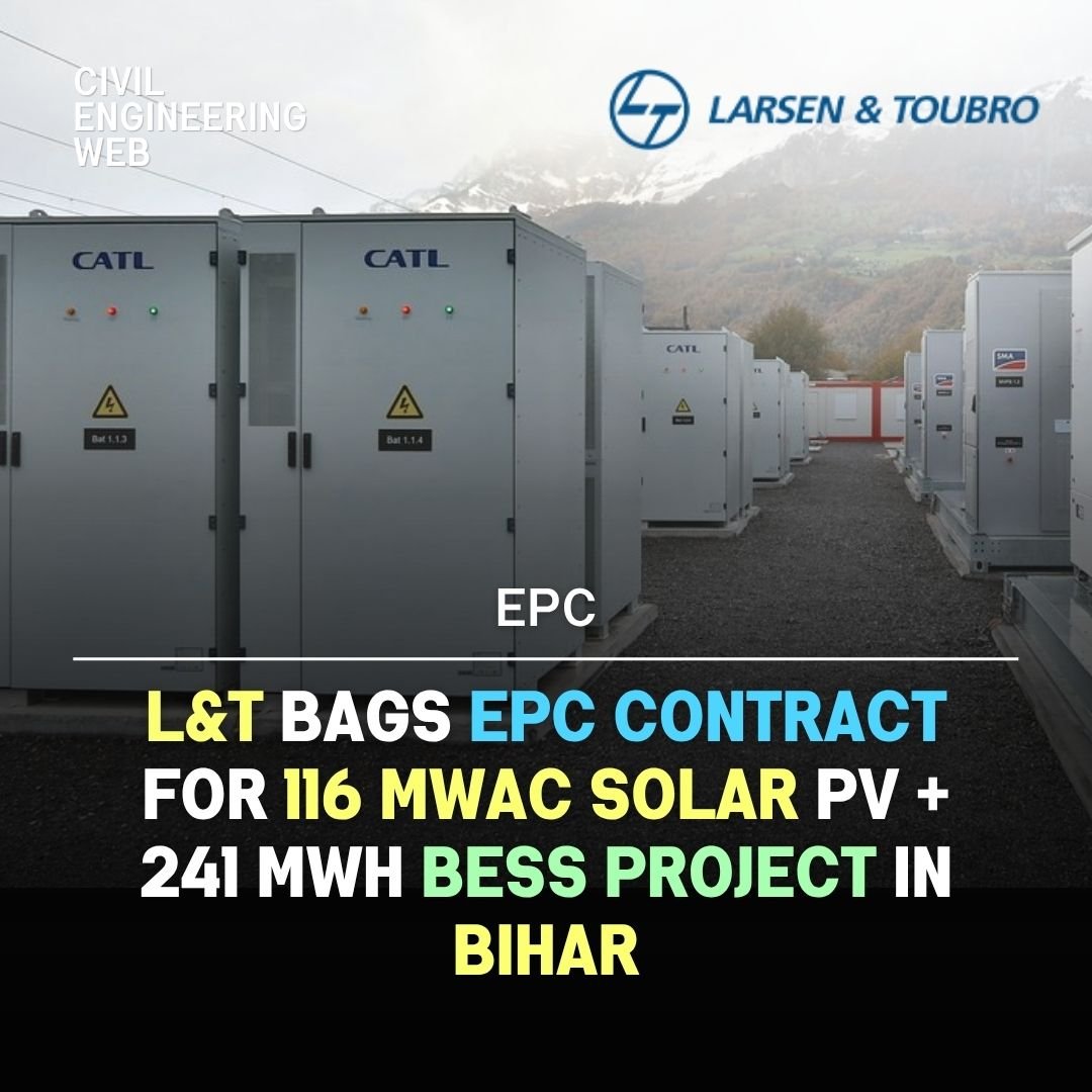 L&T Bags EPC Contract For 116 MWac Solar PV + 241 MWh BESS Project In Bihar