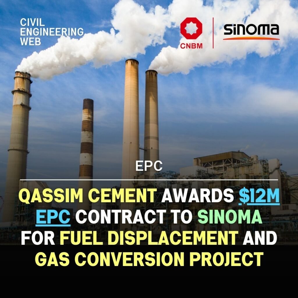 Qassim Cement Awards $12M EPC Contract to Sinoma for Fuel Displacement and Gas Conversion Project